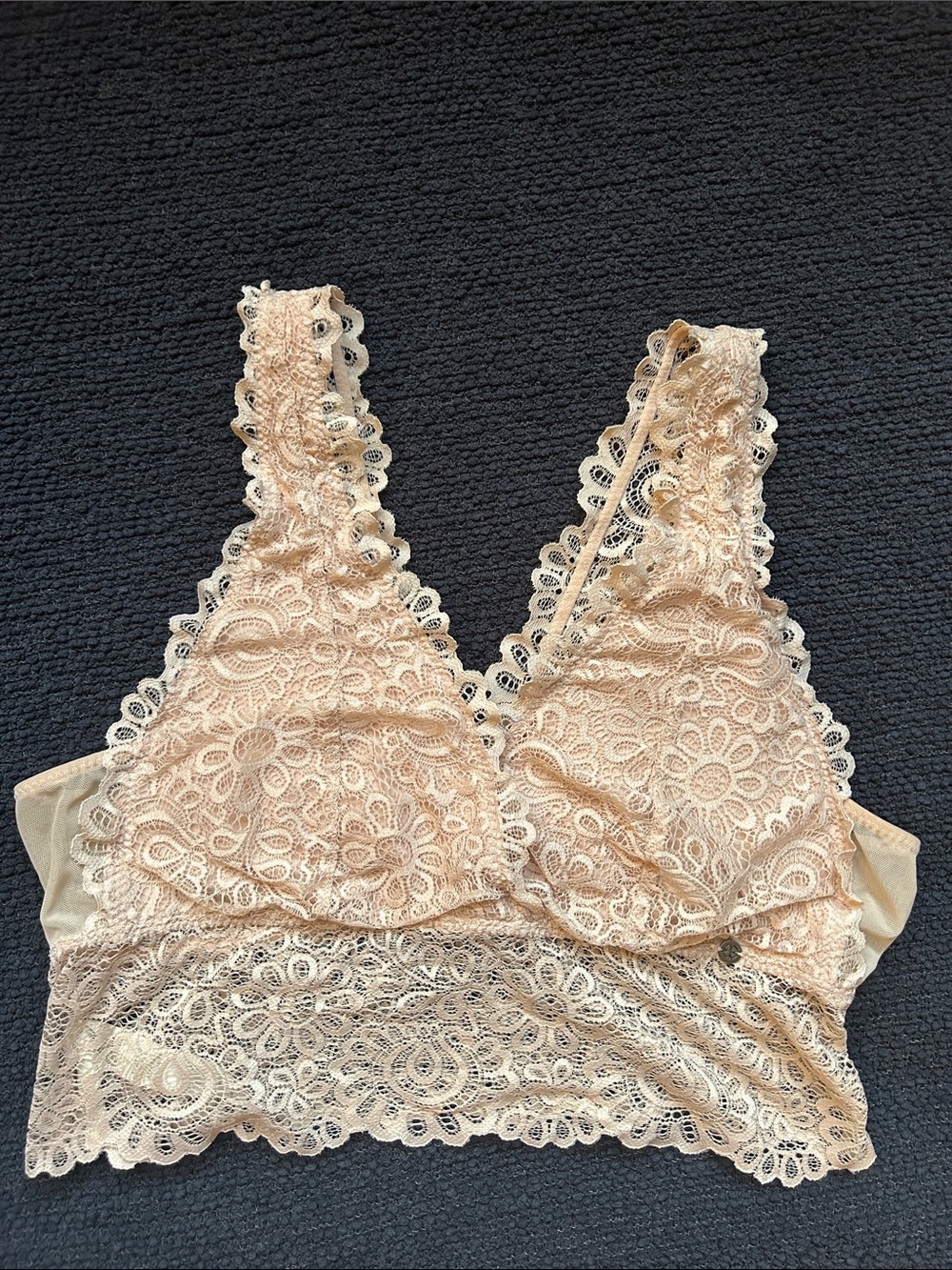 Blush Lucky brand Lace Bralette (L)